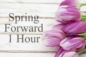 Spring Forward 1 Hour with Flowers